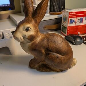 Charming Brown Rabbit Figurine